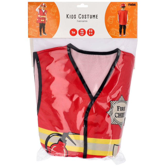 Folat Brandweer kostuum Rood Jongen