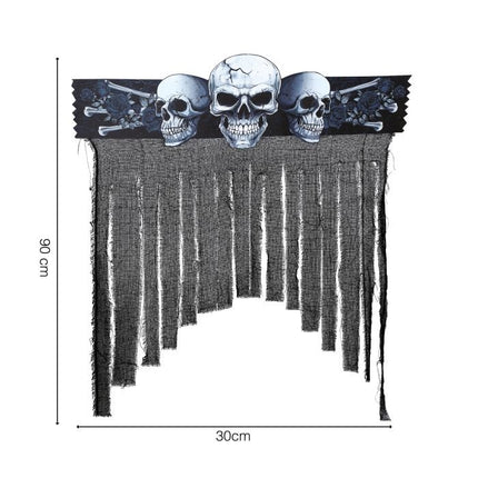 Halloween Deurgordijn Skelet