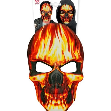 MASKER BRANDENDE SCHEDEL - STOF