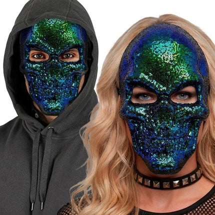 MASKER SCHEDEL - PAILLETTEN