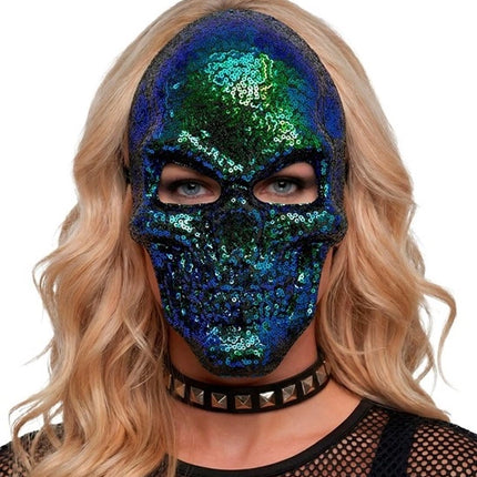 MASKER SCHEDEL - PAILLETTEN