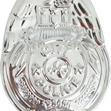 Politie Badge Zilver 7cm