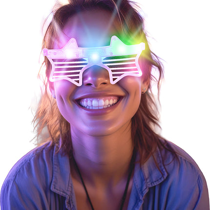 Ster Bril Roze Met Licht