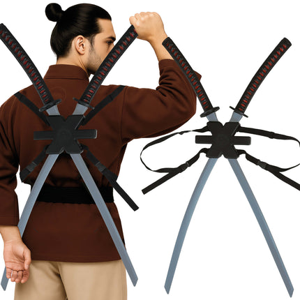 Zwarte Nep Zwaard Samurai 95cm 2st