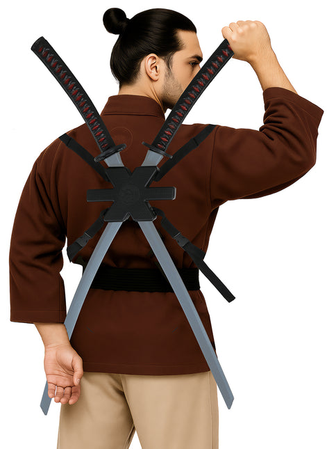 Zwarte Nep Zwaard Samurai 95cm 2st