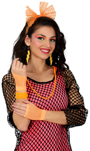 Neon 80S Accessoireset Oranje 5 delig