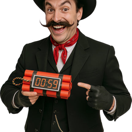 Rood Zwarte Nep Dynamiet 22cm