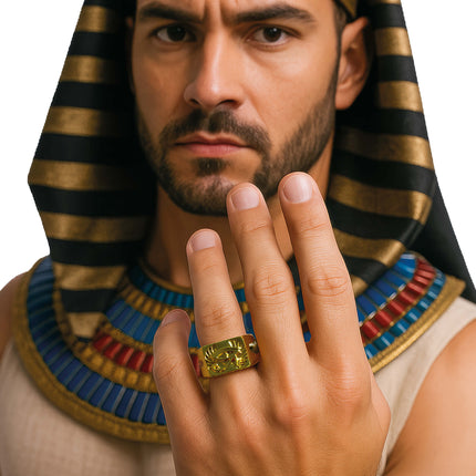 Romein Ring Goud Metaal