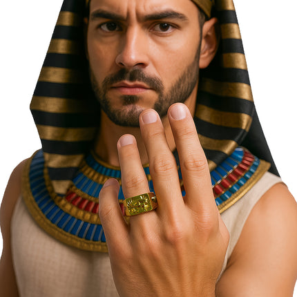 Romein Ring Goud Metaal