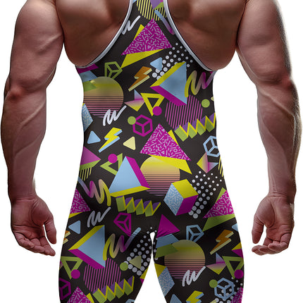 Neon 80S Jumpsuit Heren