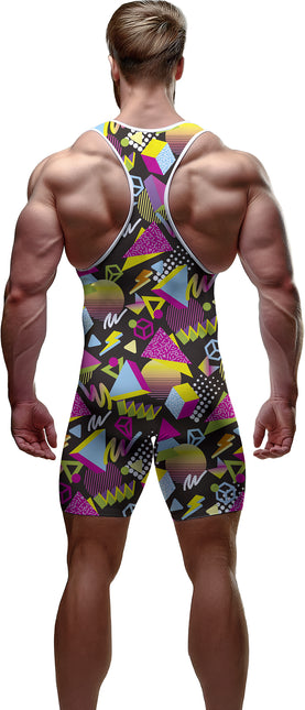 Neon 80S Jumpsuit Heren