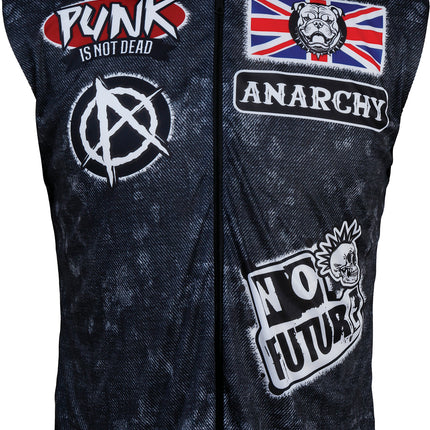 Punk Vest Zwart