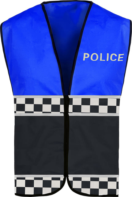Politie Vest Zwart Blauw Kind