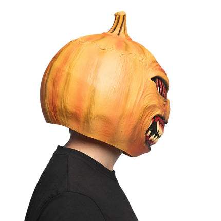 Latex hoofdmasker Pumpkin monster