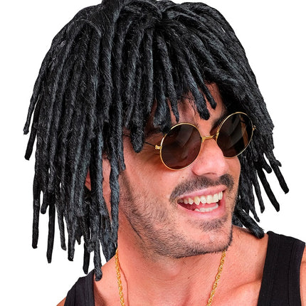 Zwarte Pruik Dreadlocks