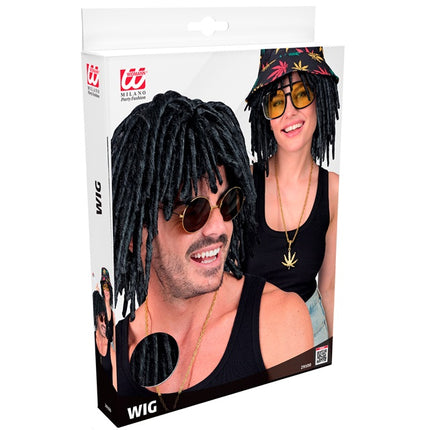 Zwarte Pruik Dreadlocks