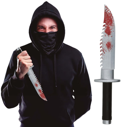Halloween Nep Machete Bloederig 33cm