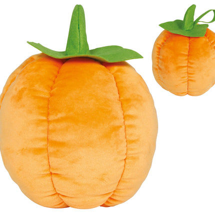 Halloween Knuffel Oranje Pompoen 18cm
