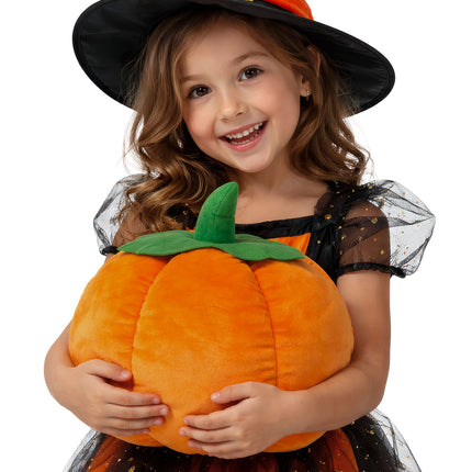 Halloween Knuffel Oranje Pompoen 25cm