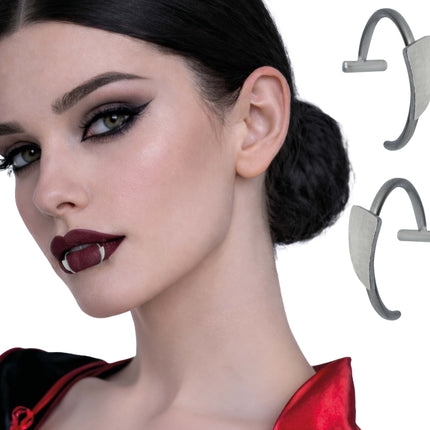 Zilveren Nep Piercing Gothic 2st