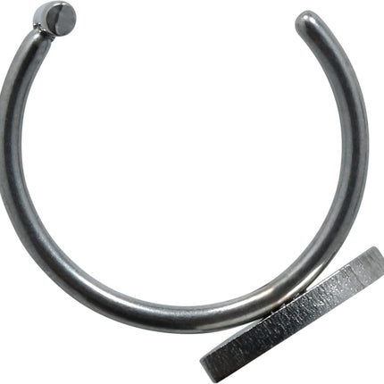 Zilveren Nep Piercing Gothic 2st