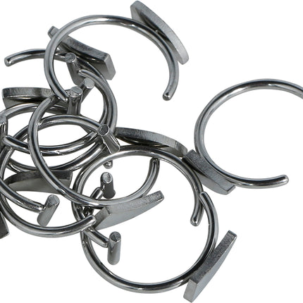 Zilveren Nep Piercing Gothic 2st