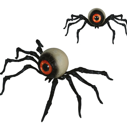 Halloween Nep Spin Zwart Skelet 16cm