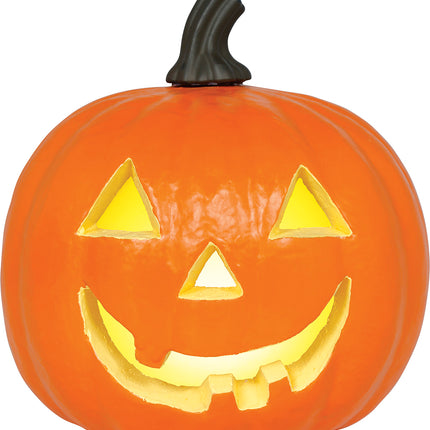 Halloween Pompoen Oranje Foam Met Licht 28cm