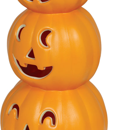 Halloween Pompoen Stapel Met Licht 52cm