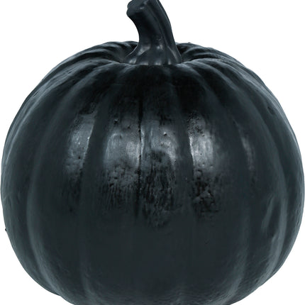 Halloween Pompoen Zwart Met Licht 20cm