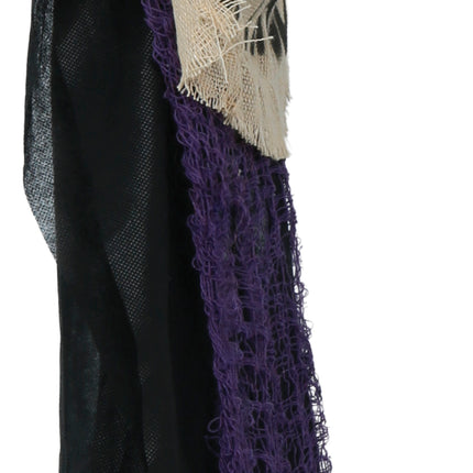 Halloween Pop Hangende Heks Met Bordje 1,10m