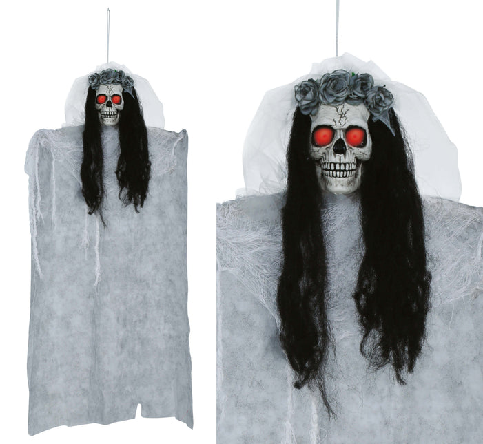 Halloween Skelet Lang Haar 95cm