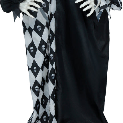Halloween Pop Clown Met Licht, Geluid En Beweging 1,7m