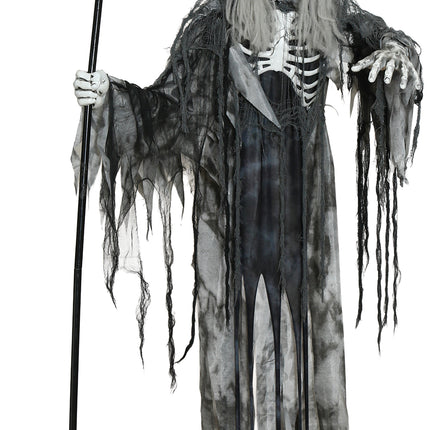 Halloween Skelet Vliegend Met Licht, Geluid En Beweging 2,05m