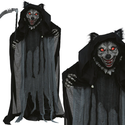 Halloween Pop Weerwolf Met Licht, Geluid En Beweging 1,75m