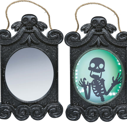 Halloween Spiegel Met Beeld, Licht En Beweging 45cm