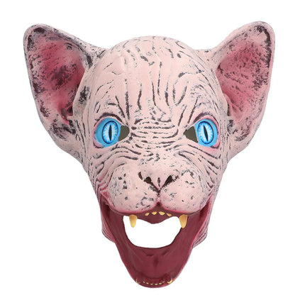 Latex hoofdmasker Horror cat
