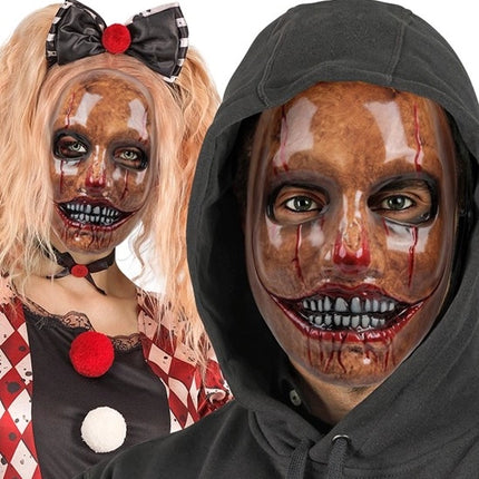 MASKER PSYCHO CLOWN - PLASTIC