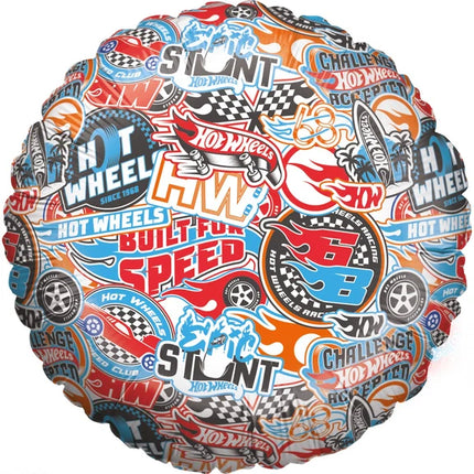 Hot Wheels Helium Ballon Gekleurd Leeg 45cm