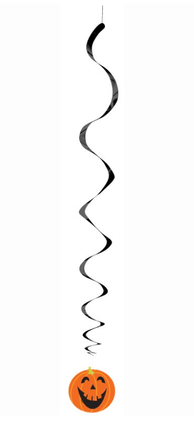 3 PUMPKIN PRNT HANG SWIRL-26" van Unique koop je bij Partywinkel