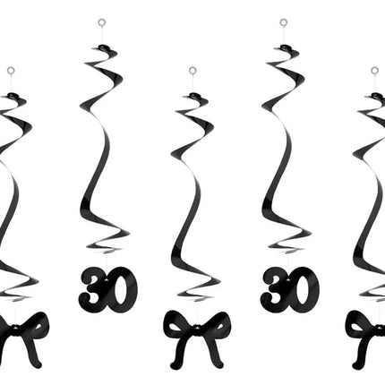 30 Jaar Hangdecoratie 50cm 5st van Partydeco koop je bij Partywinkel