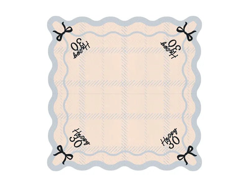 30 Jaar Servetten 33cm 12st van Partydeco koop je bij Partywinkel