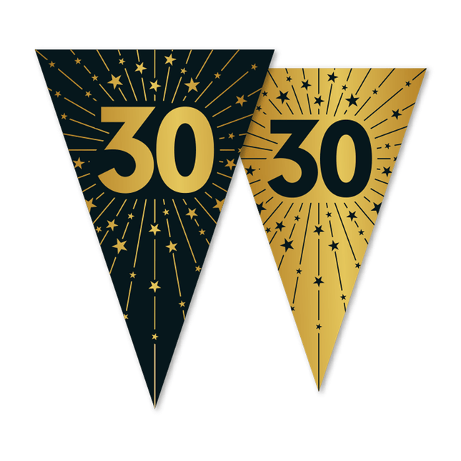 30 Jaar Slinger Goud Zwart 10m van WeFiesta koop je bij Partywinkel