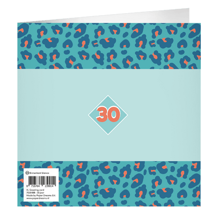 30 Jaar Wenskaart 23cm van Paper Dreams koop je bij Partywinkel