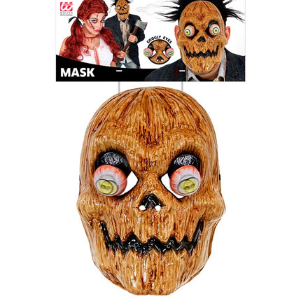 Pompoen Masker Oranje Wiebelende Ogen