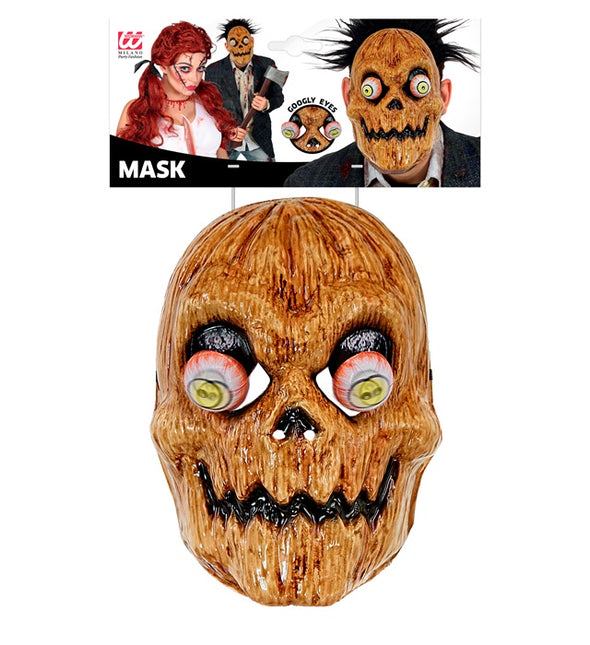 Pompoen Masker Oranje Wiebelende Ogen