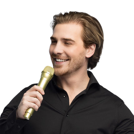 Microfoon deluxe goud