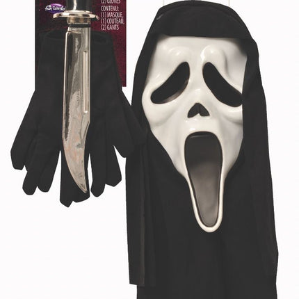 Ghostface Verkleedset 3 Delig