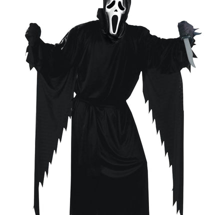 Halloween Kostuum Zwart Heren Geest 3 delig