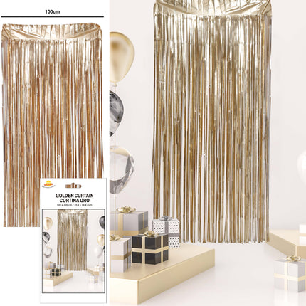 Gouden Deurgordijn Mat 2m